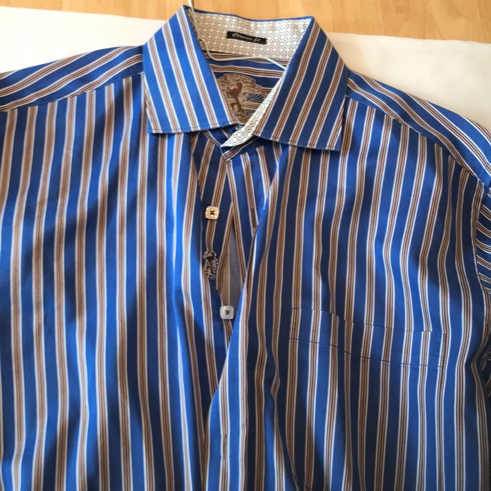 Bugatchi designer sport shirt EUC